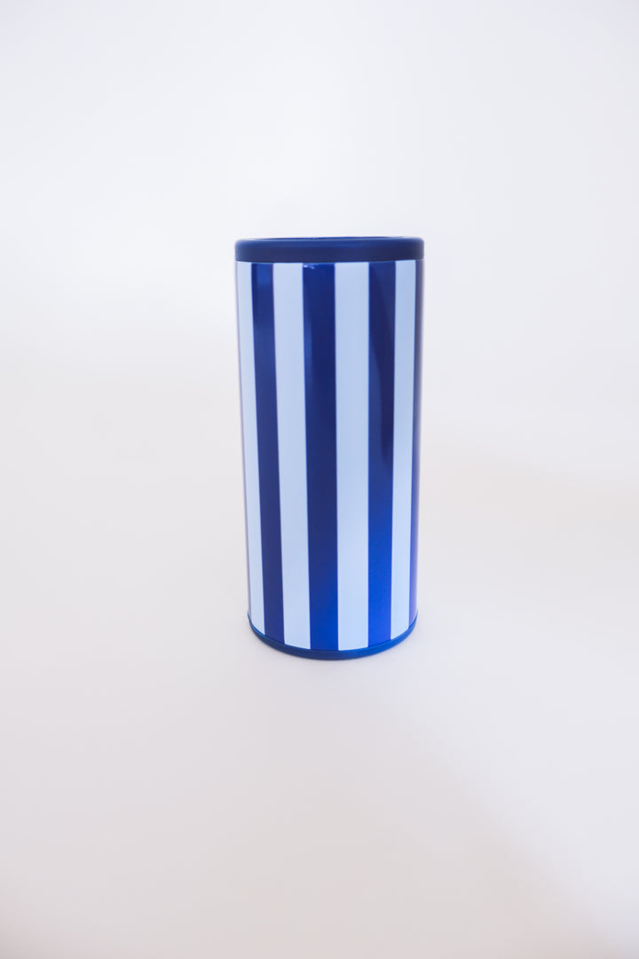 Slim Can Cooler - Blue Stripes