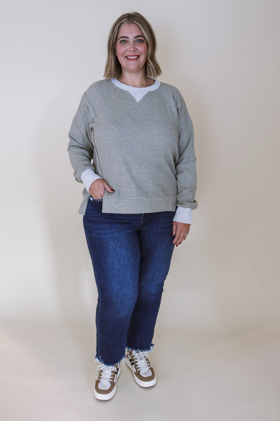 Brush Thermal Crew Neck - Olive