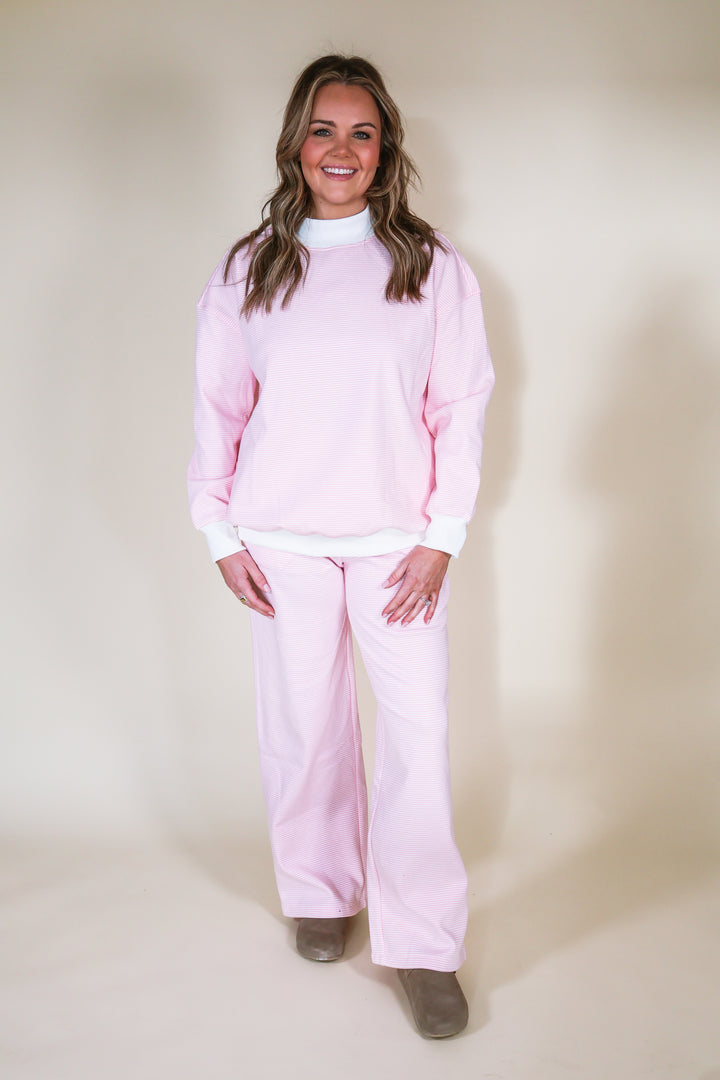 Striped Lounge Pants - Pink