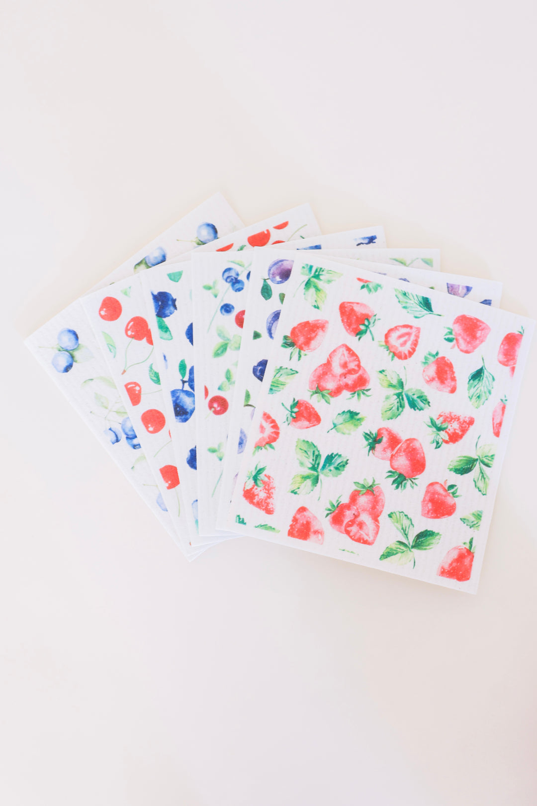6-Piece Swedish Dish Cloth Set - Fruit