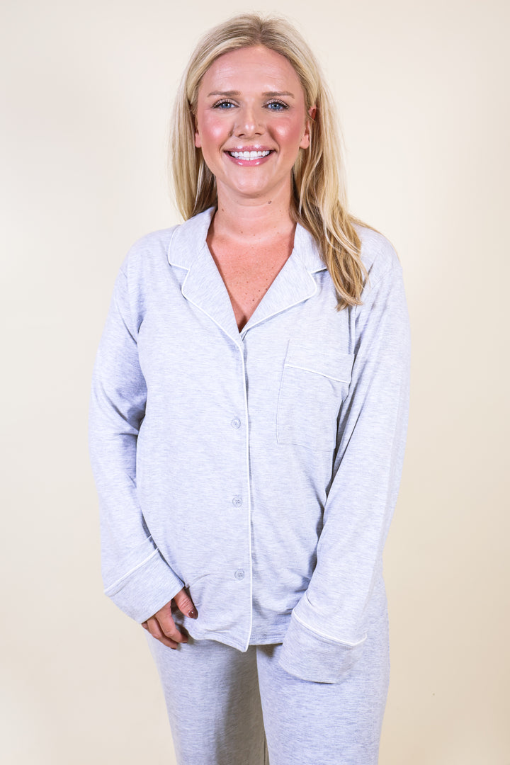 Slumber Party Pajama Set - H Grey