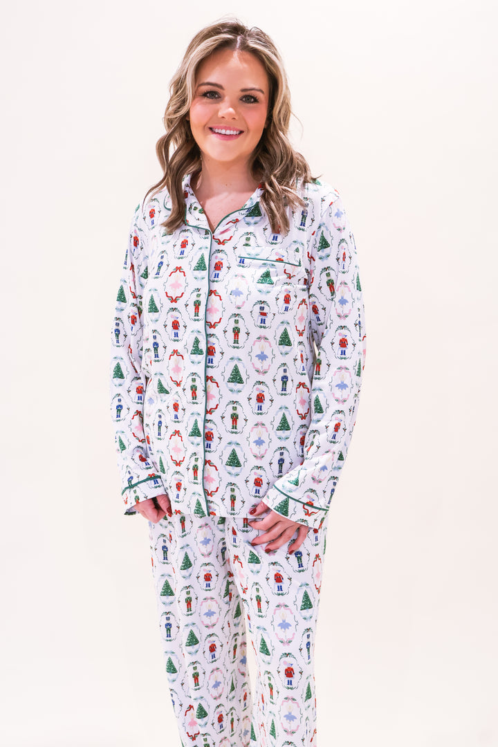 Women's Nutcracker Waltz Long Sleeve Pajama Set