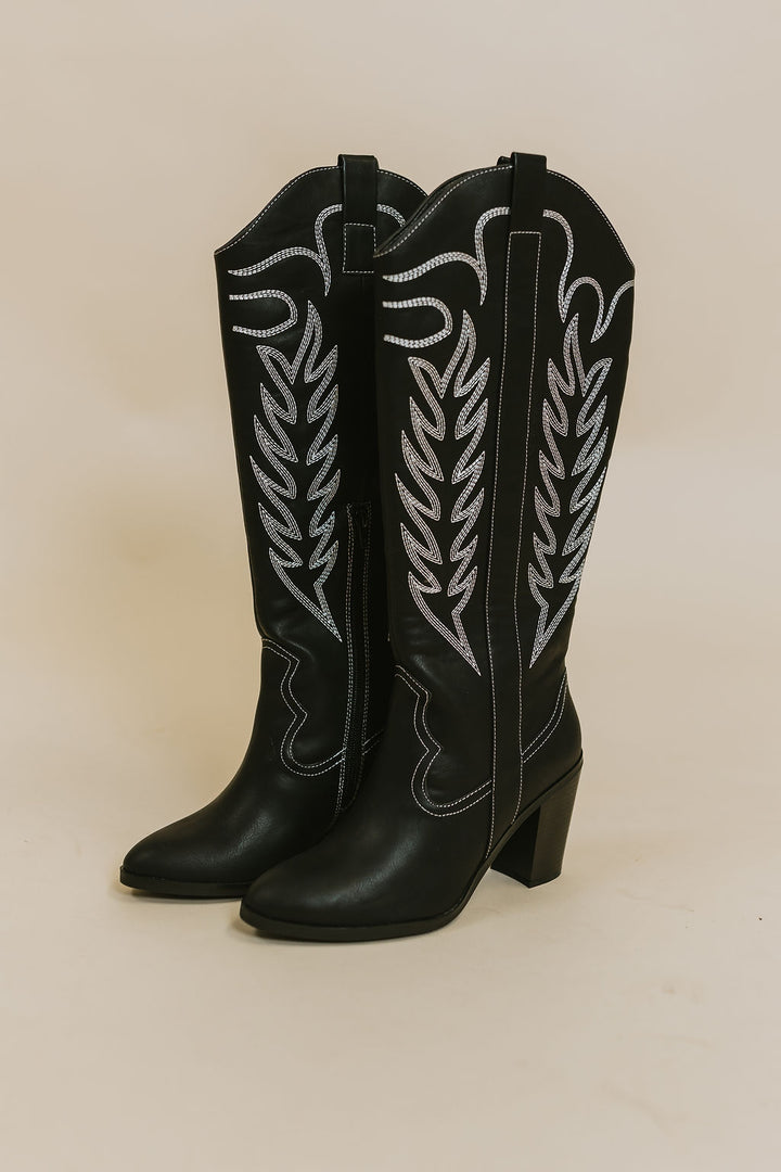 Dakota Tall Western Boot - Black