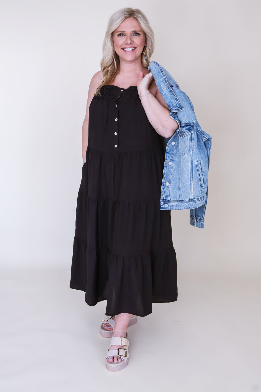 Mid-Length Classic Denim Jacket