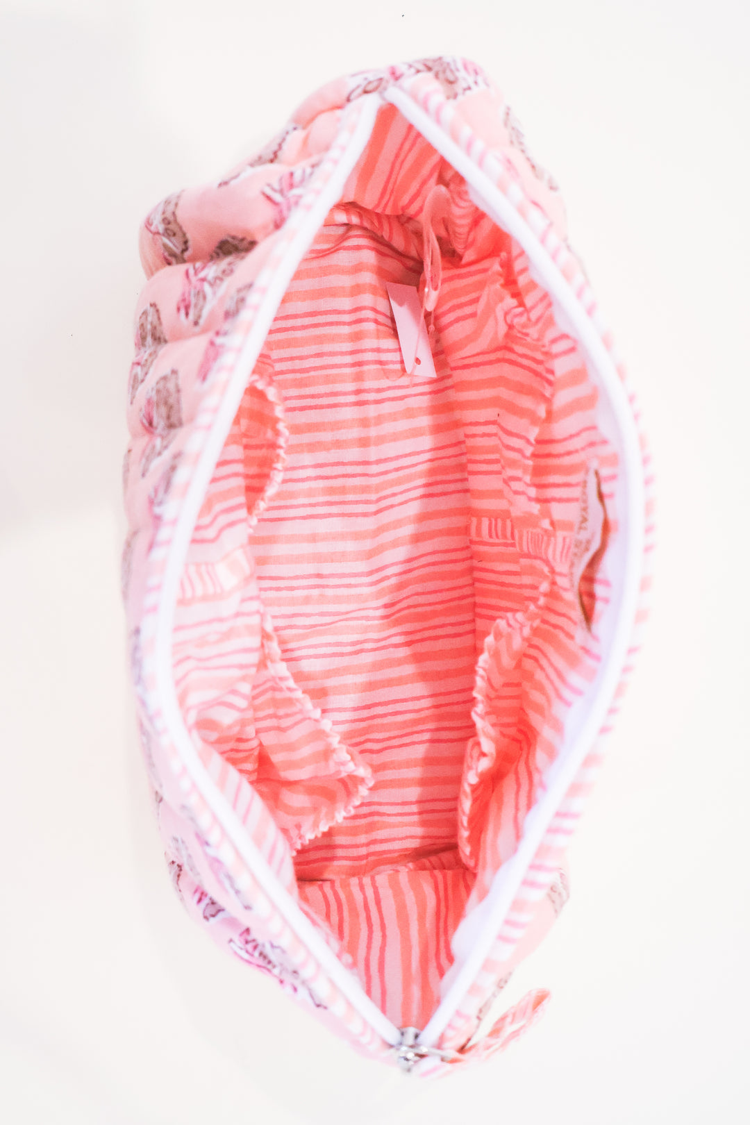 Layla Quilted Cosmetic Pink 10x6x5