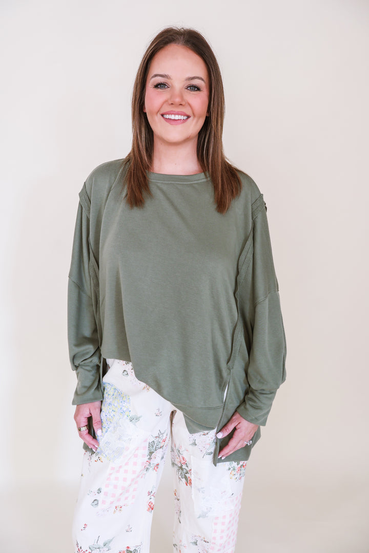 Extra Movement Oversized Sweatshirt - Olive