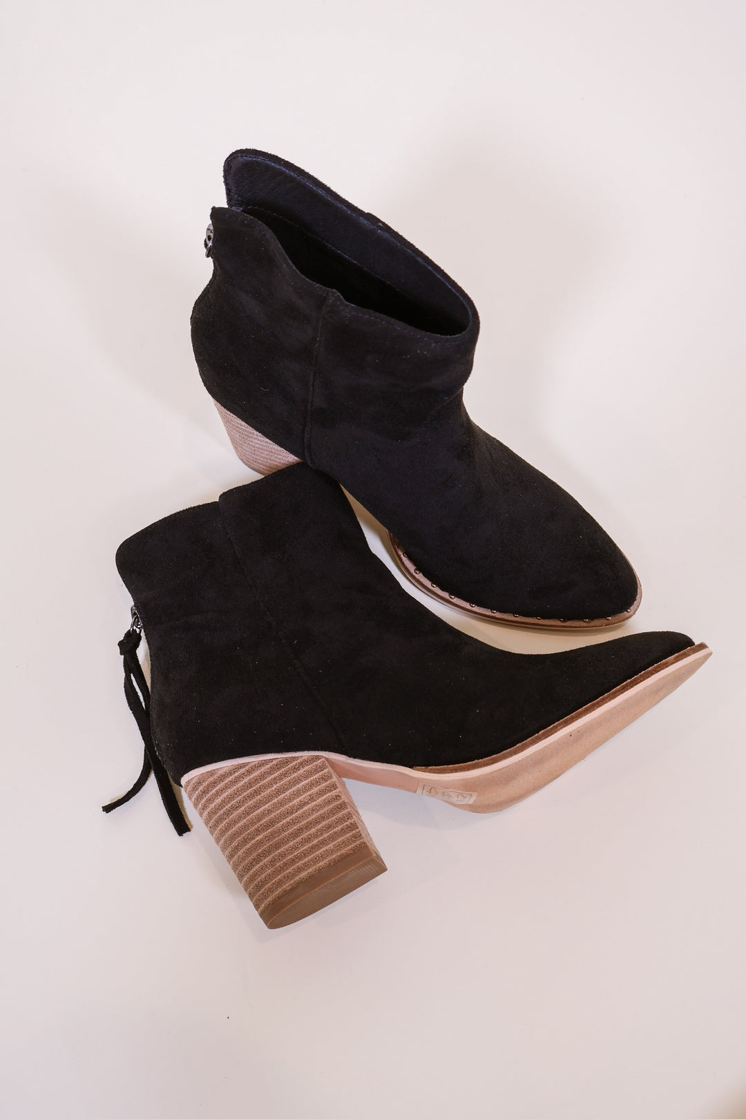 Harvest Moon Suede Booties - Black