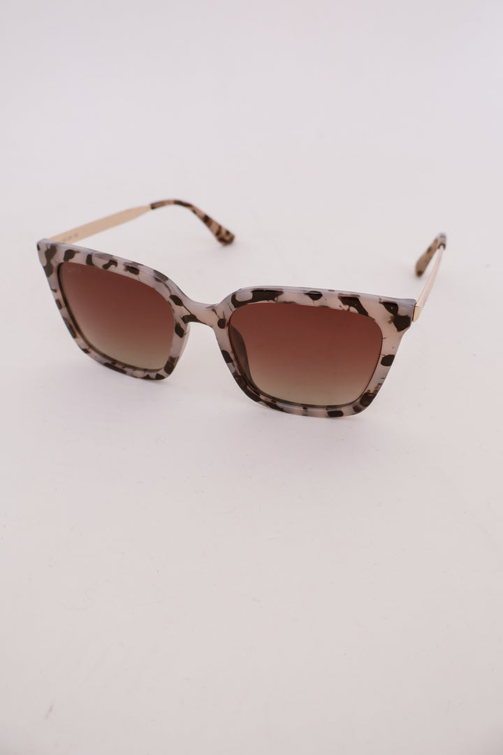 Madison Polarized Sunglasses - Beige Tortoise