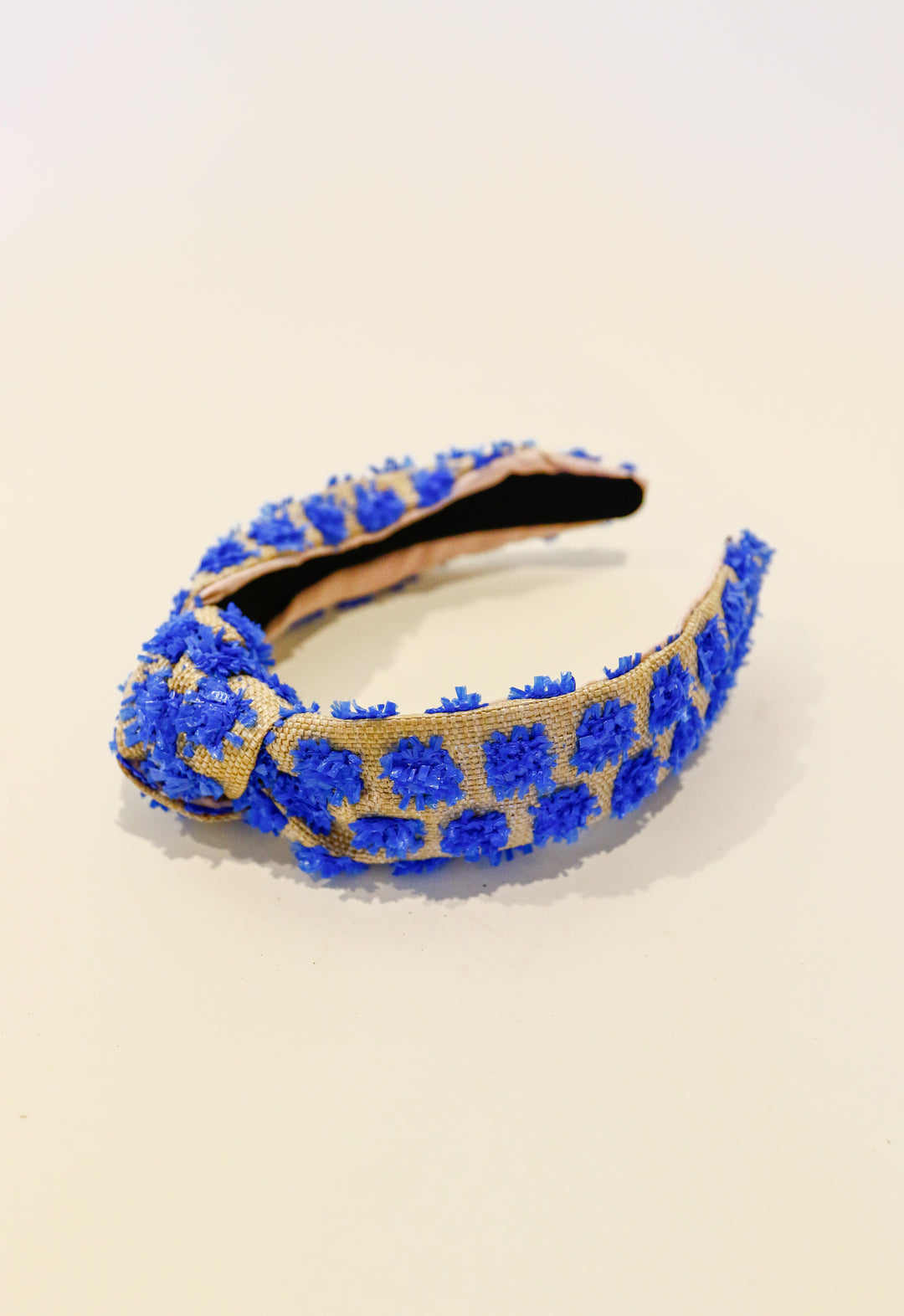 Pom Pom Headband - Blue