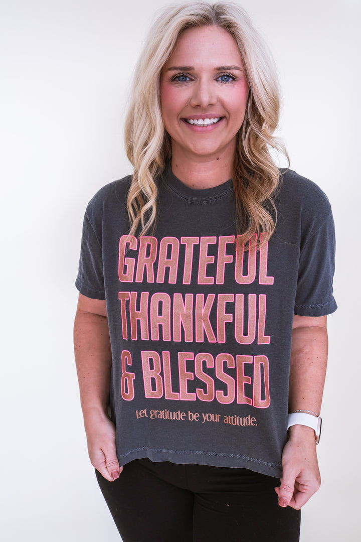 Grateful, Thankful, Blessed Tee
