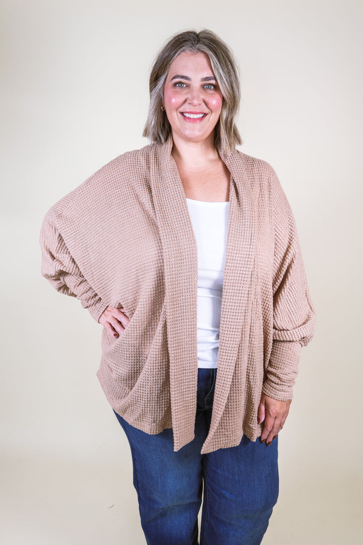 Sunset Stroll Knit Cardigan - Mocha