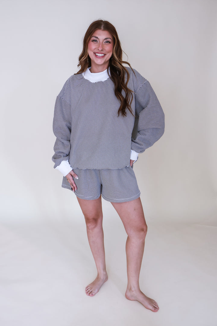 The It Girl Striped Set - Brown