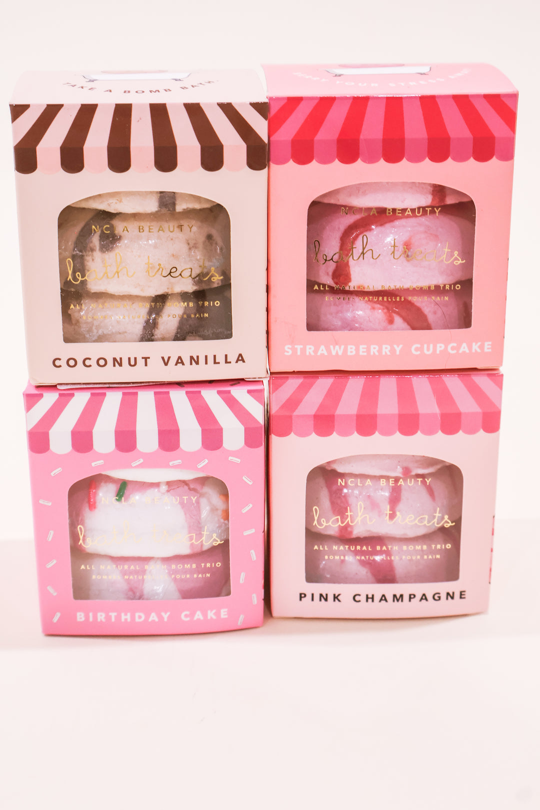 Strawberry Cupcake Bath Treats (3 Pc Bath Bomb Set)