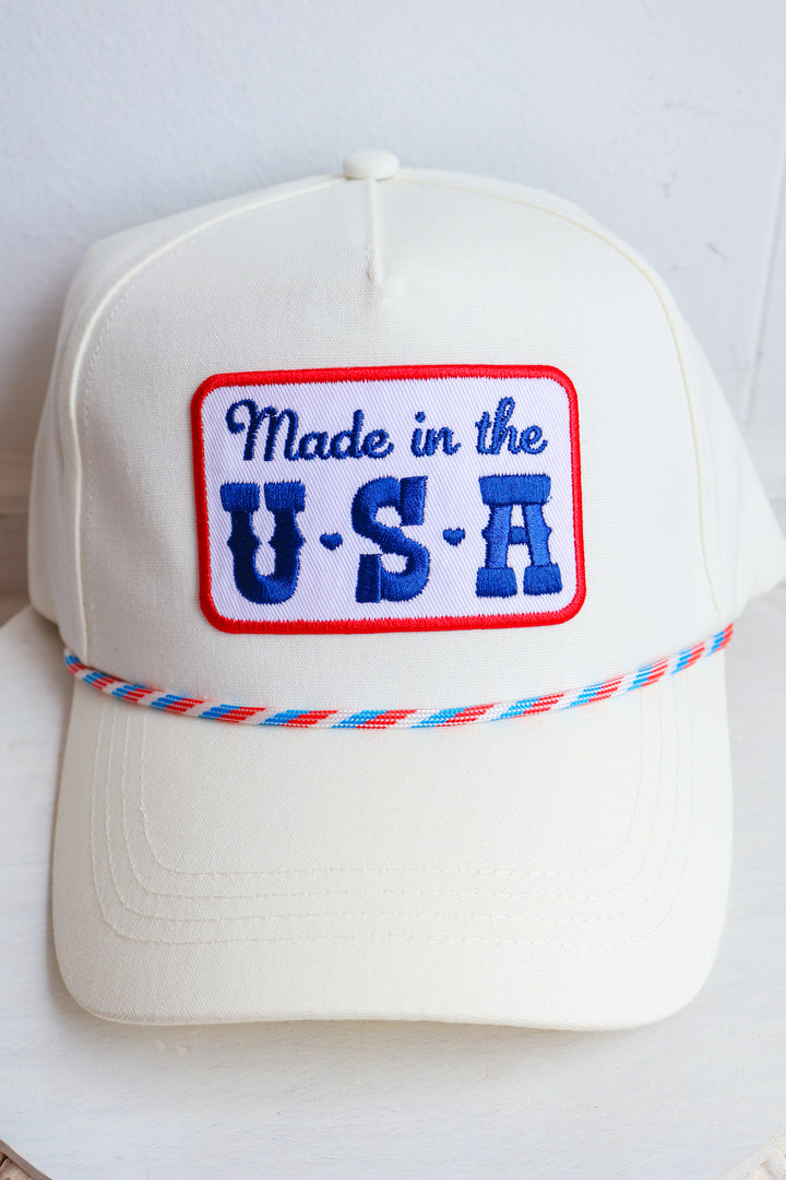 Made in the USA Embroidery Patch Trucker Hat