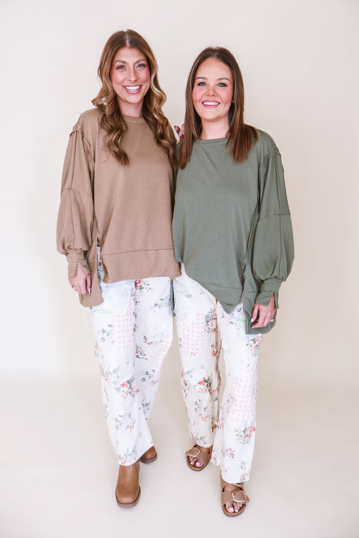Extra Movement Oversized Sweatshirt - Olive