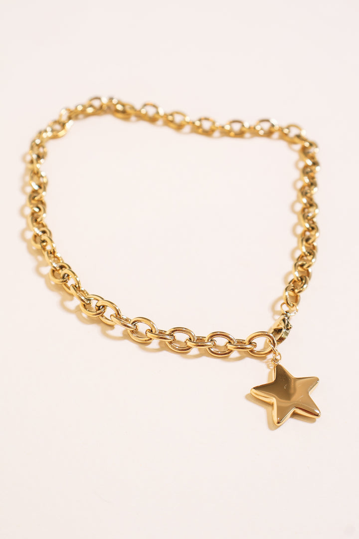 Chunky All Star Necklace - Gold