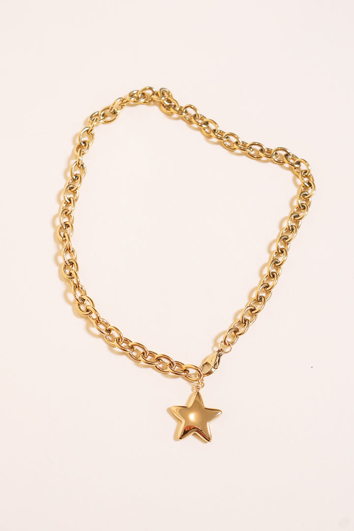 Chunky All Star Necklace - Gold