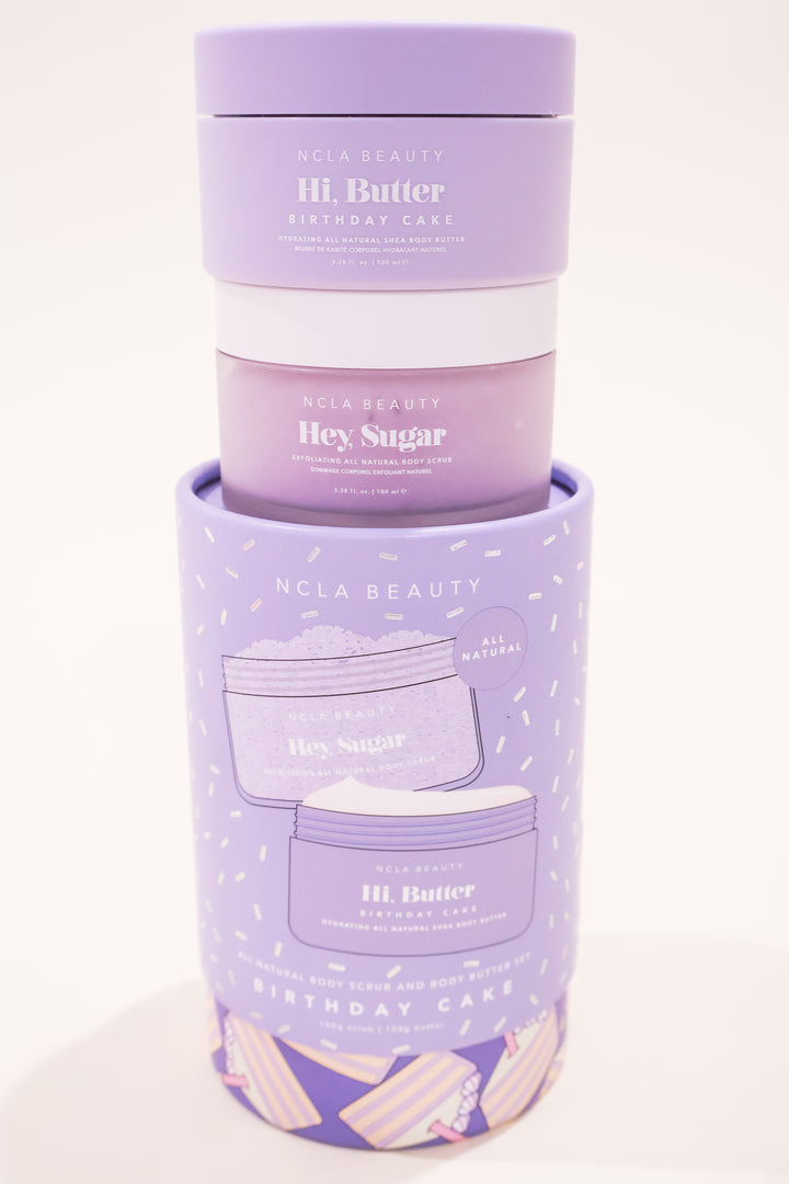 Birthday Cake Body Scrub + Body Butter Set