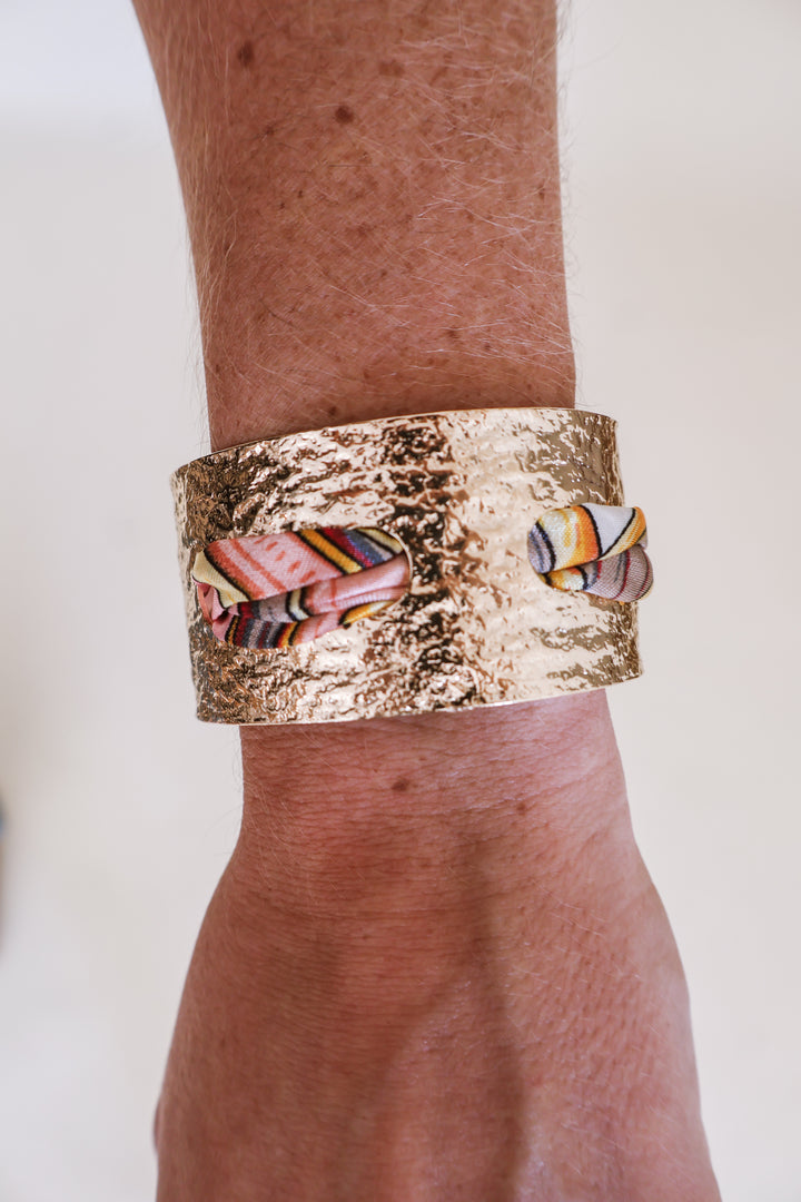 18K Gold-Plated Scarf Cuff Bracelet