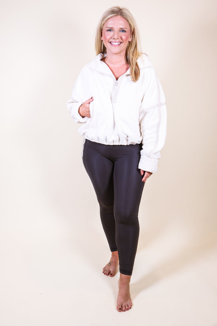 Modern Half-Zip Jacket - Ivory