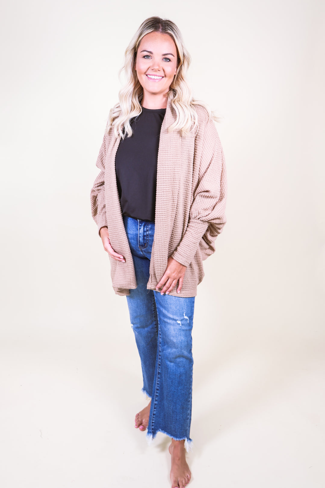 Sunset Stroll Knit Cardigan - Mocha