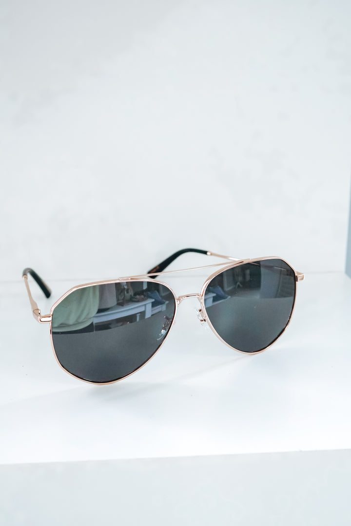 Ramsey Polarized Sunglasses - Gold/Black