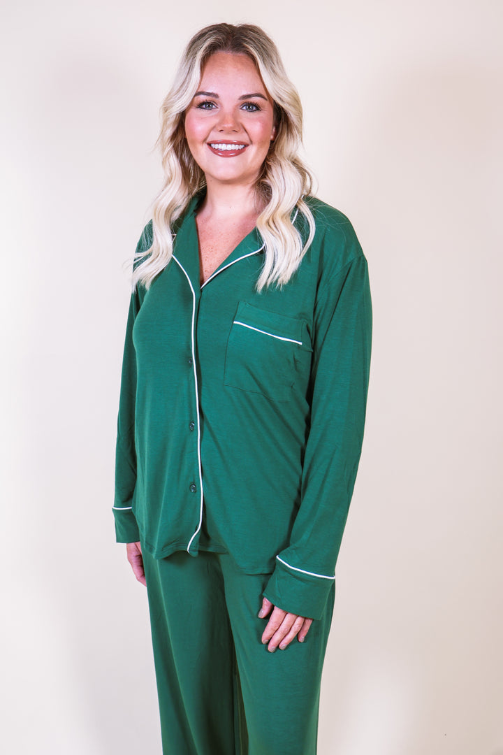 Slumber Party Pajama Set - Green