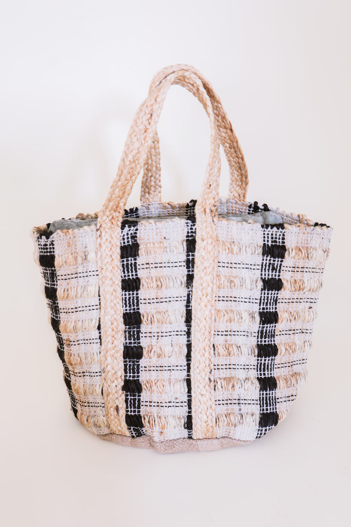 Handwoven Earthy Bohemian Tote Bag