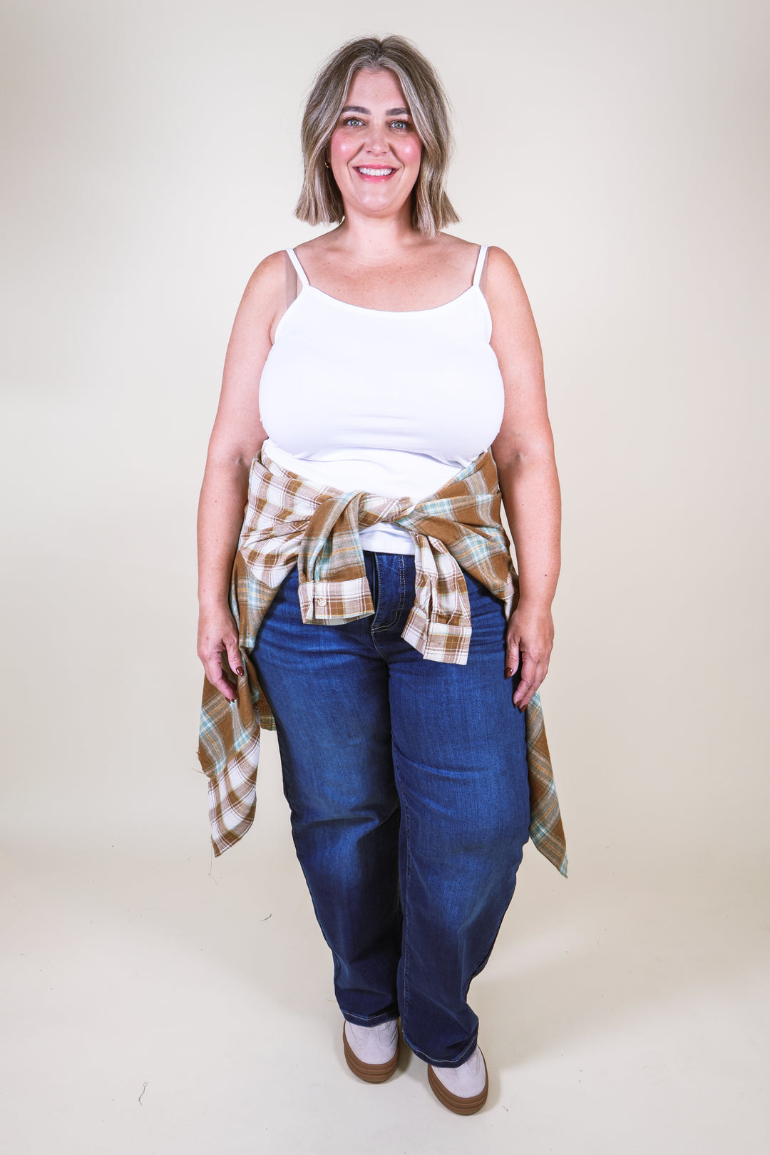 Noelle Patchwork Flannel - Brown