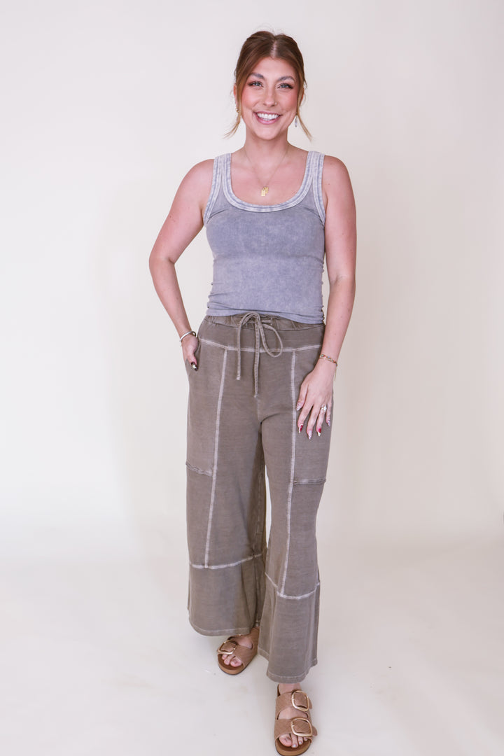 Vintage Reversible Ribbed Tank - Oak