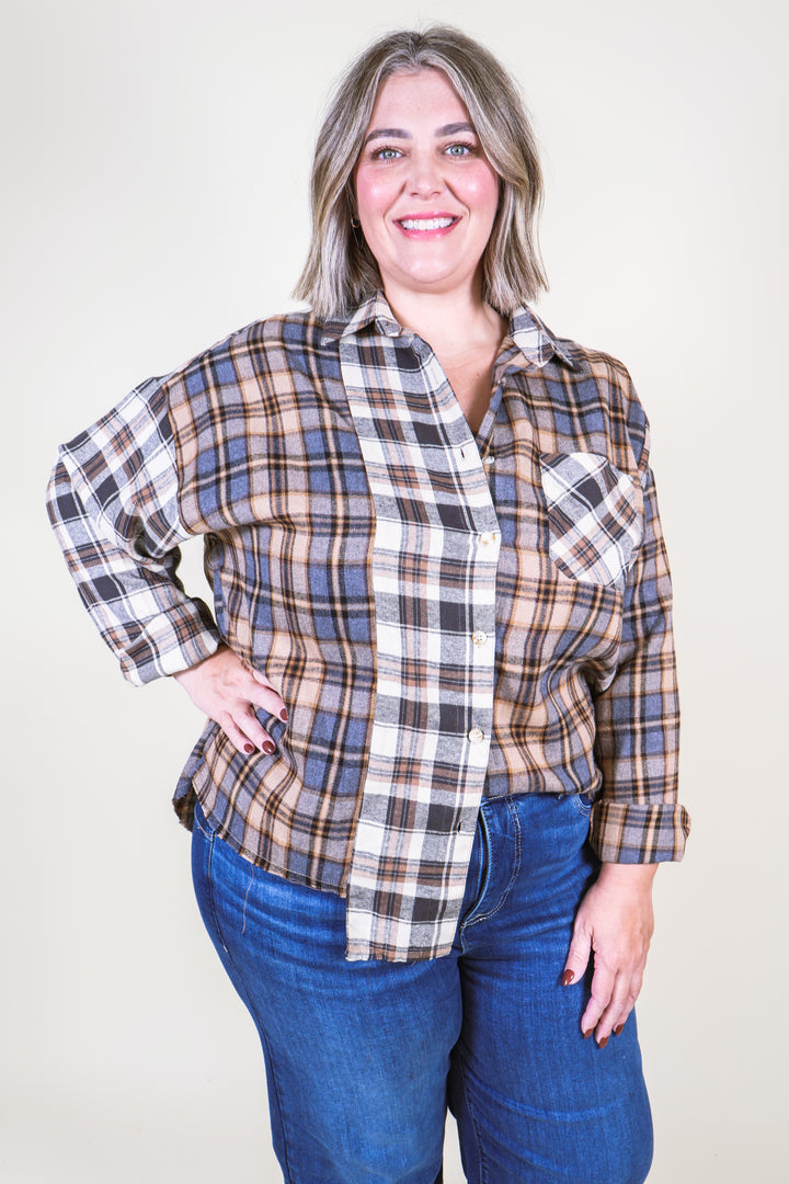 Noelle Patchwork Flannel - Oat