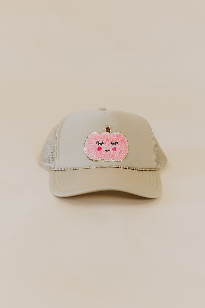 Pumpkin Patch Trucker Hat - Taupe