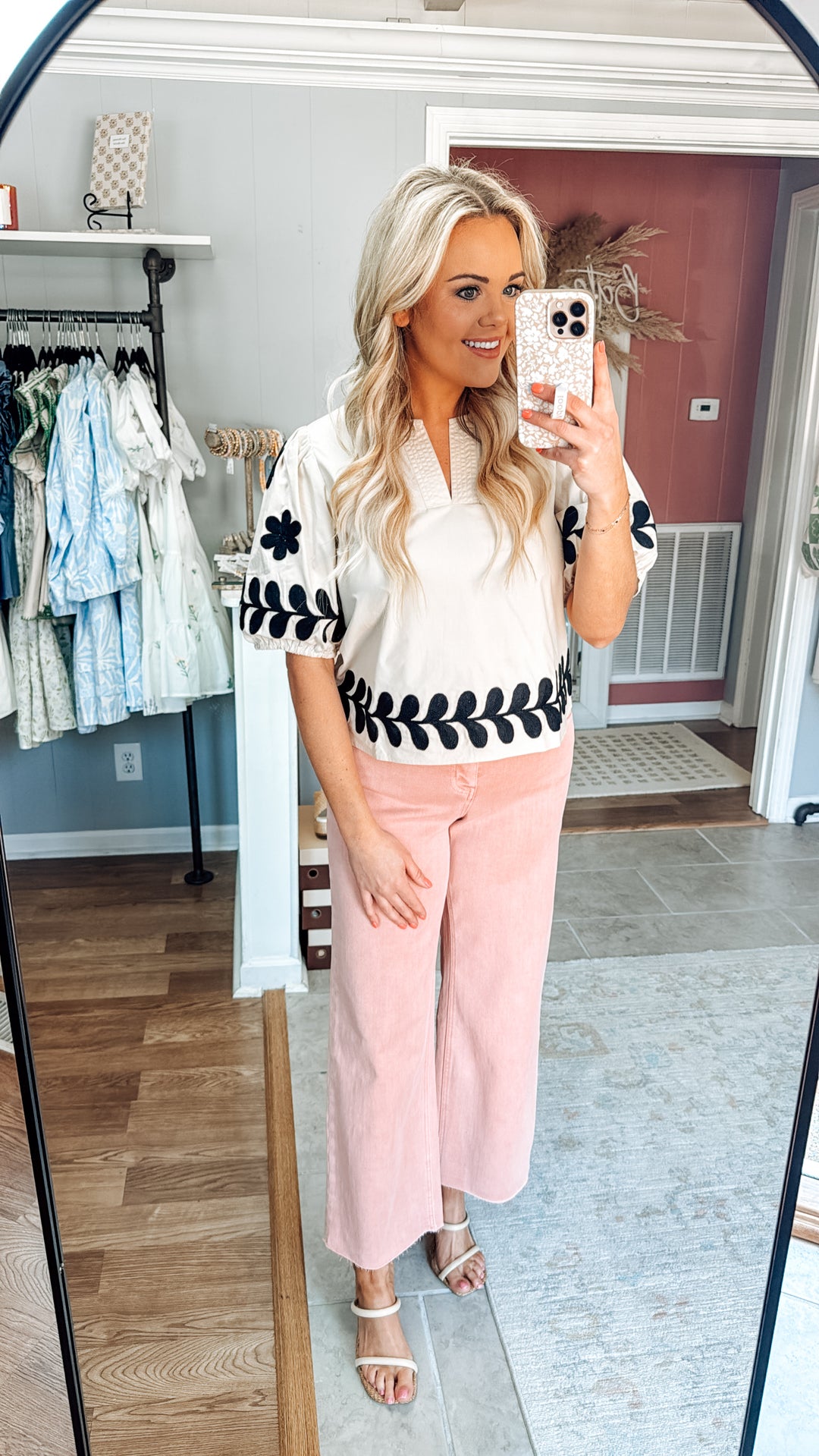 Penelope Poplin Top - Cream