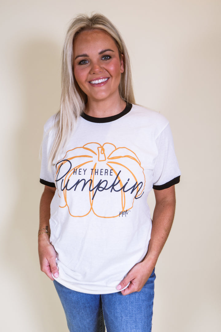 Hey There Pumpkin Ringer Tee