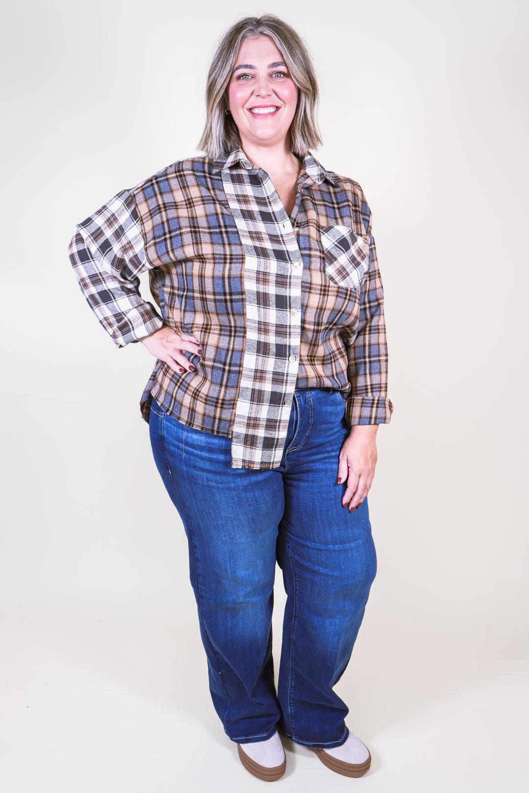Noelle Patchwork Flannel - Oat