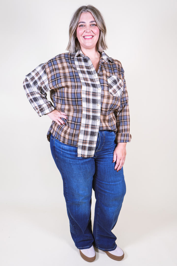 Noelle Patchwork Flannel - Oat