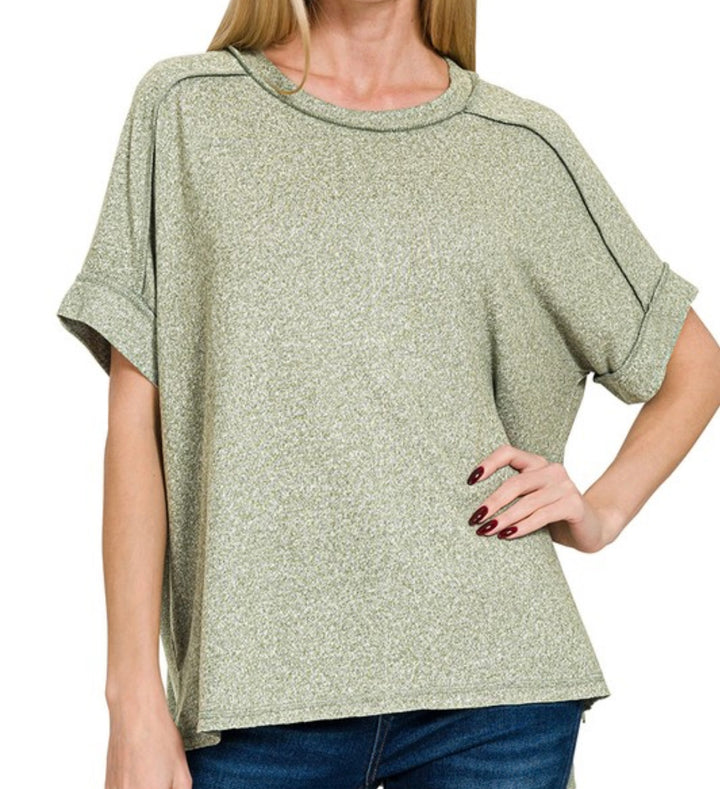 Can’t Say So Top - Lt Olive