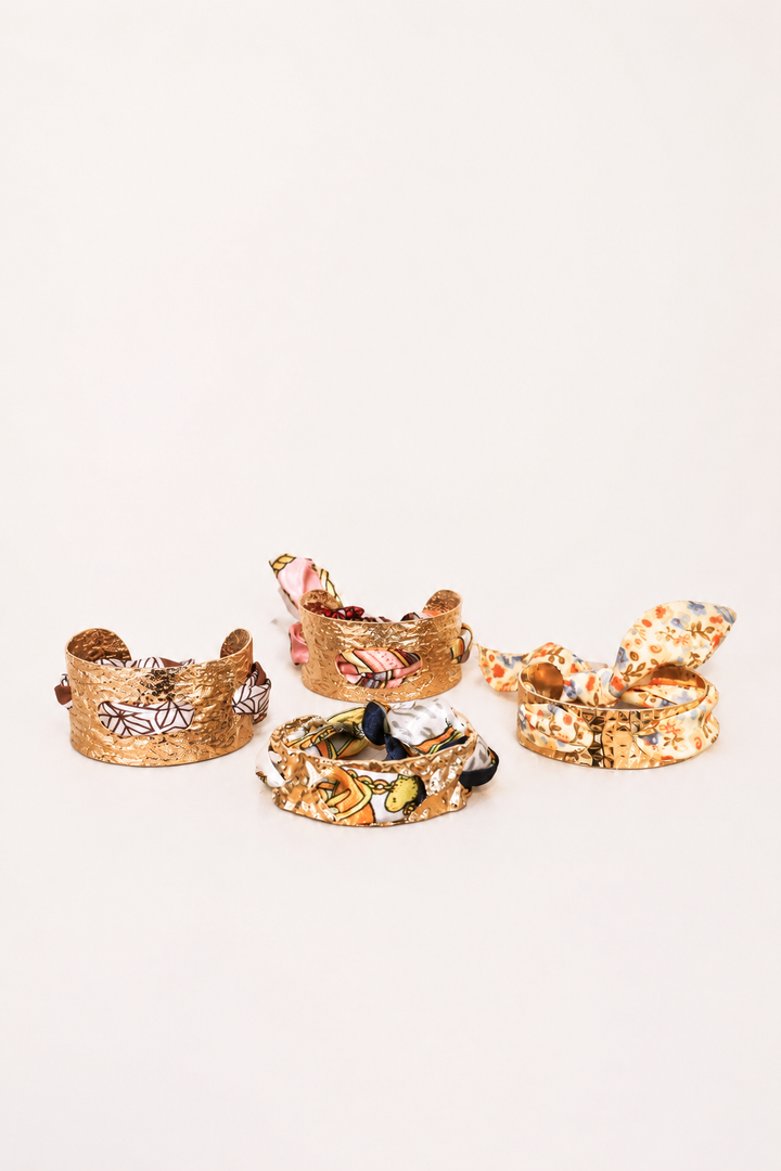 18K Gold-Plated Scarf Cuff Bracelet