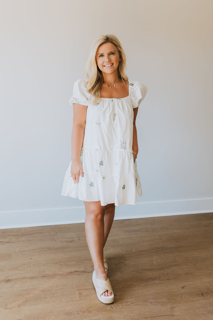 Garden Party Dress - White