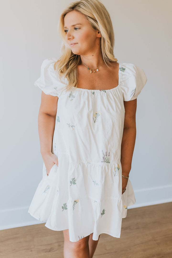 Garden Party Dress - White