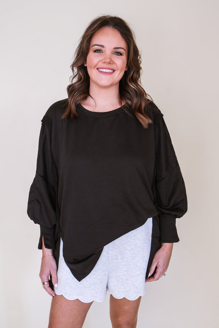 Extra Movement Oversized Sweatshirt - Black