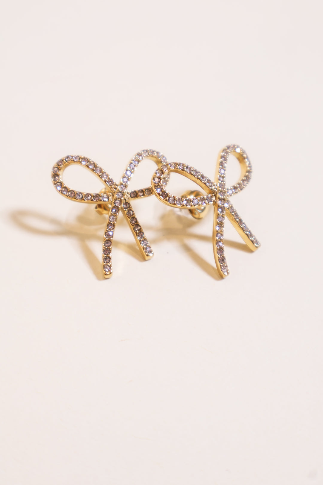 Delicate Bow Studded Earrings
