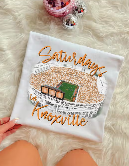 Saturdays in Knoxville Tee - White