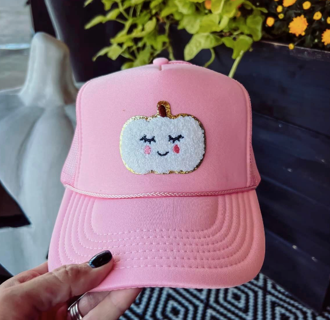 Pumpkin Patch Trucker Hat - Pink