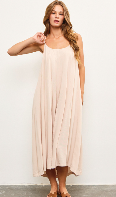 On The Beach Dress - Natural