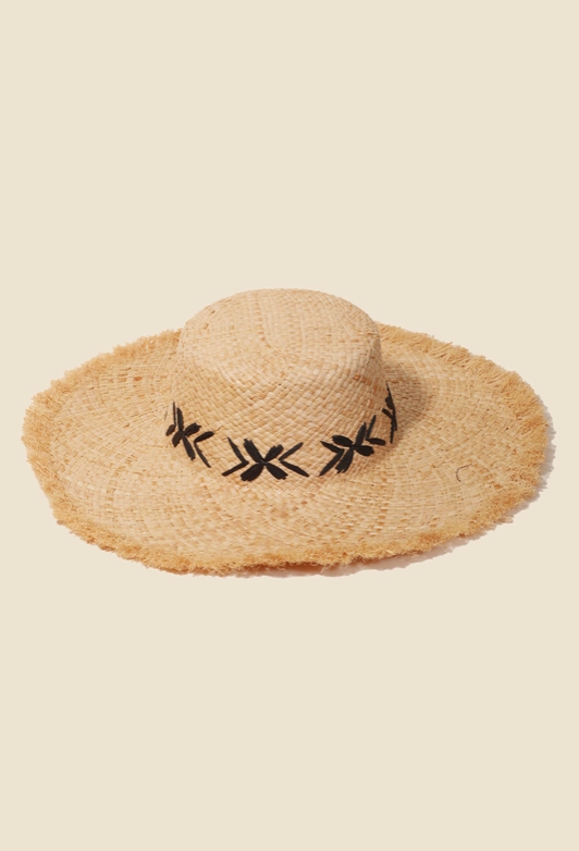 Natural Raffia Weave Sun Hat