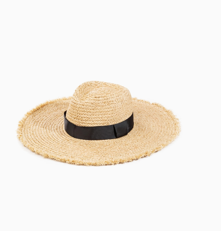 Raffia Straw Fringe Sun Hat