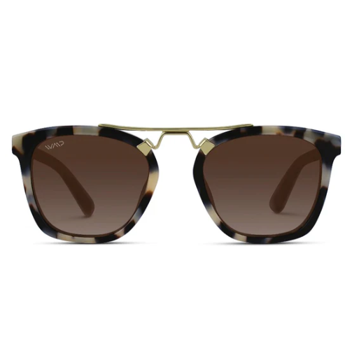 Demi Polarized Sunglasses - Beige Tortoise