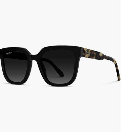 Wren Polarized Sunglasses - Black Beige Tortoise