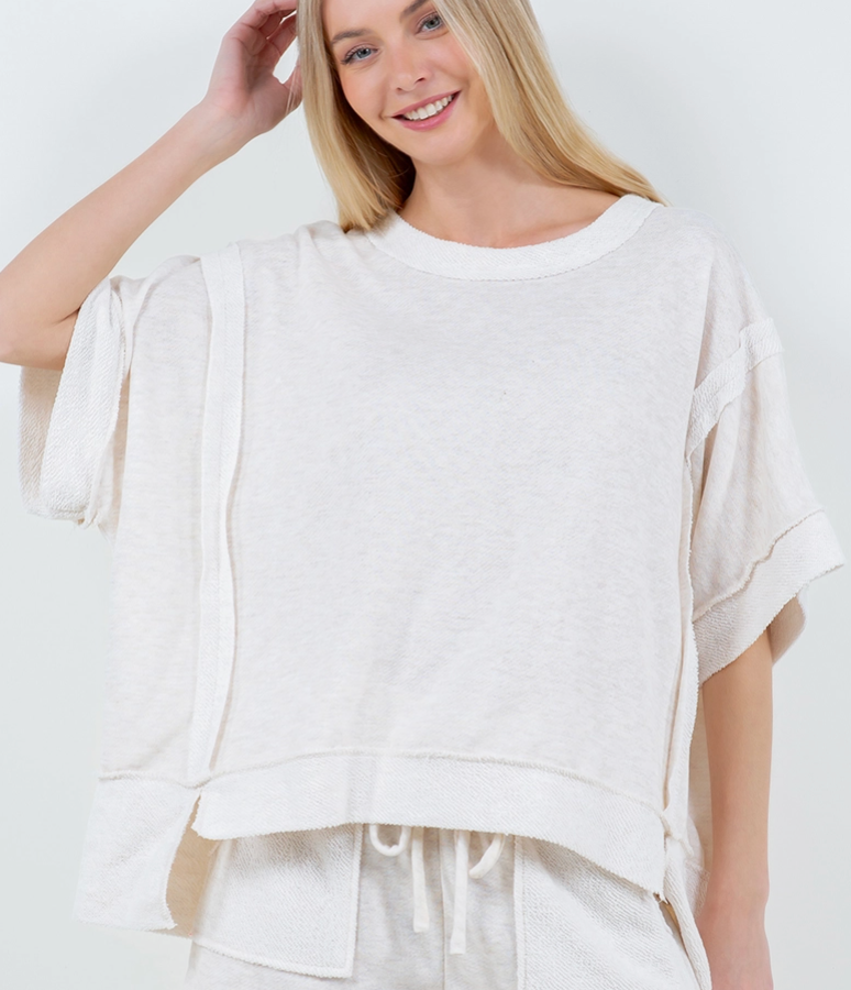 Come Sail Away Top - Oatmeal